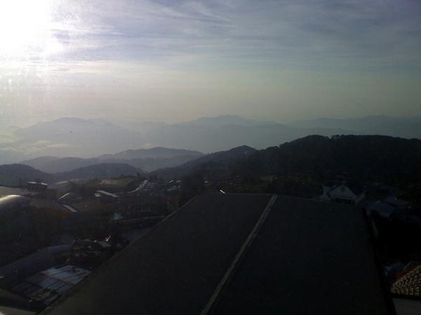 View from the hotel window in Genting, Malaysia 